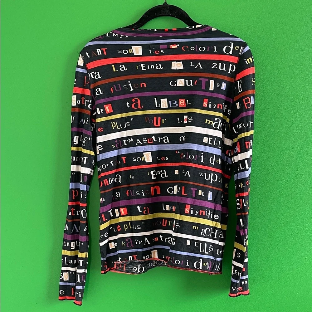 RARE 90s Jean Paul Gaultier Graphic Top - Picture 4 of 7